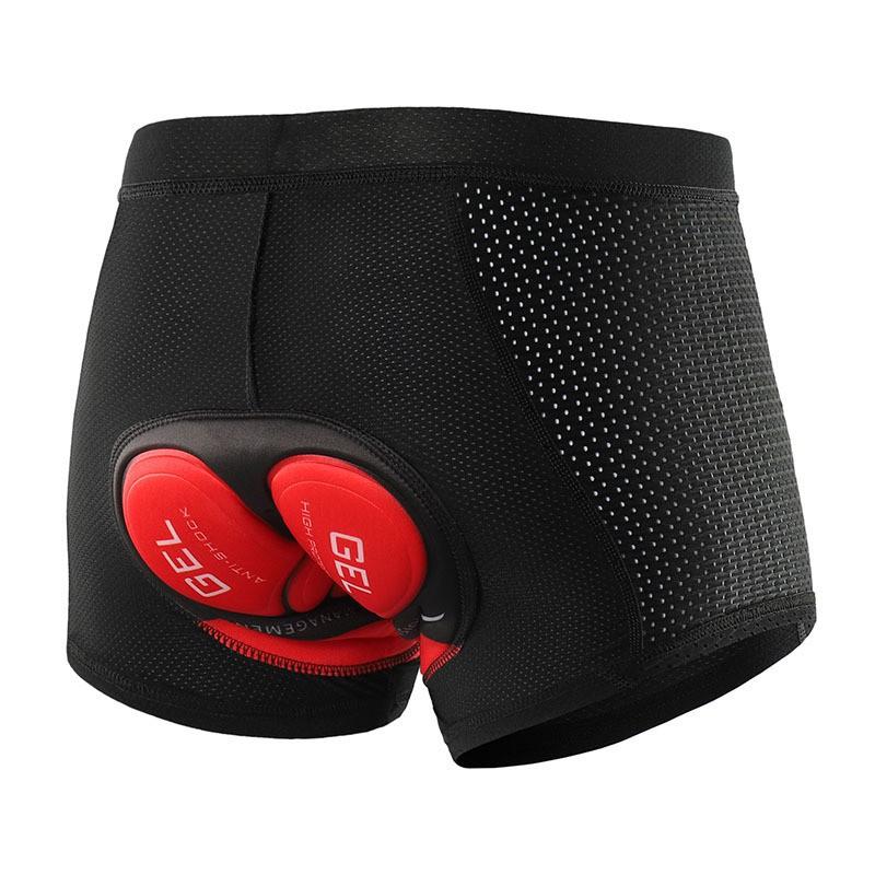 Mens Cycling Shorts With Gel Pad Padding Breathable Quick-Dry Compression Base Layer Road Mountain Bike Riding