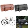 Bike Handlebar Tool Bag Leather Retro Bicycle Tail Bag Large Capacity Bicycle Front Fork Tail Tool Bag for Outdoot Cycling