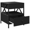 Infinity LED Coffee Table in Black 40 x 40 x 51 cm