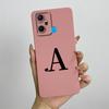 For Infinix Smart 6 Plus Case Infinix Smart6 Plus Phone Case X6823C Cute Initial Letters Square Soft Silicone Back Cover Fundas
