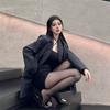 New summer pointed toe rhinestone B buckle black high heels sexy hollow strap stiletto sandals women