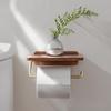 No-Punch Bathroom Tissue Holder & Paper Storage Rack