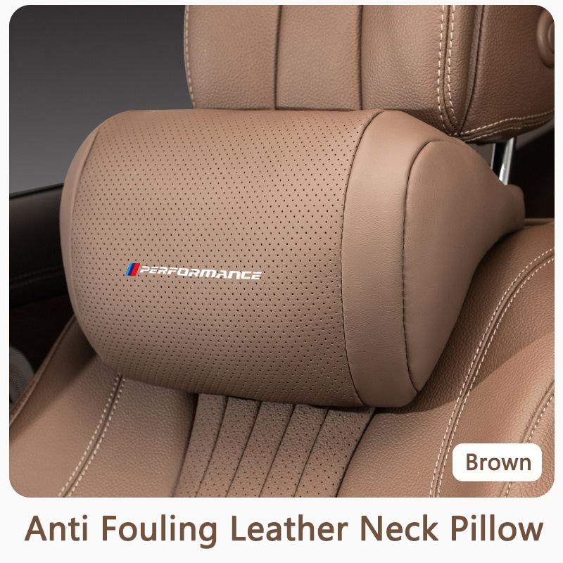 BJYM4 Memory Cotton Car Seat Headrest Neck Pillow Interior Accessories For BMW Performance M E46 E60 E90 E39 E36 E28 X3 X5 X1 X4 X6 X7