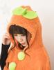 Fluffy Pumpkin Cape Costume Unisex 155cm-165cm