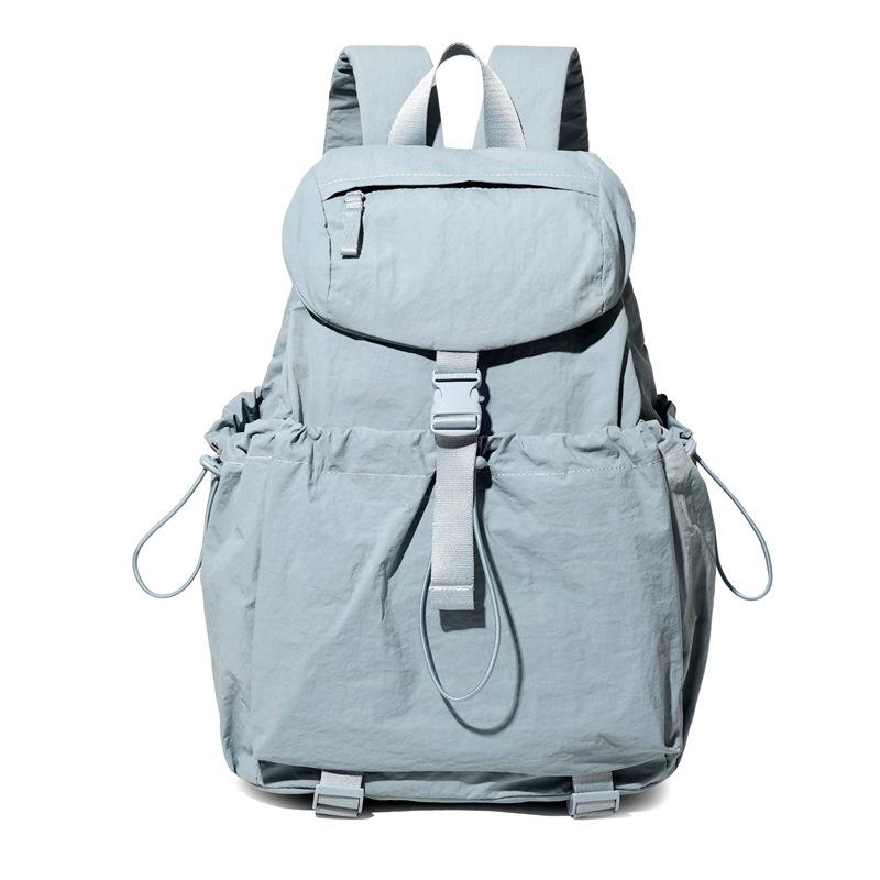 

Легкий рюкзак женский однотонный водоотталкивающий синий