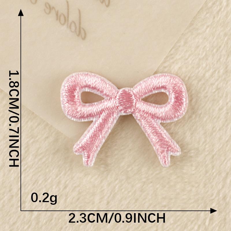 Embroidery Label Embroidery Sticker Original Little Girl Bow Clothing Accessories Adhesive Patch Hand Account Shoe Emblem Cloth Sticker