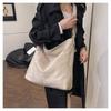 Vintage Versatile Commuter Tote Bag Women's Large Capacity Underarm Bag Suede Shoulder Bag Handbag