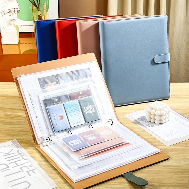 A4B5 Family Document Organizer: Loose-leaf Binder for Tickets, Certificates, Pregnancy & Postpartum Check-up File Management