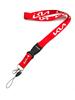 ABCDEK1 Car Keychain Neck Wear ID Card Pass Lanyard Black Nylon Long Keyring Ribbon For KIA KN Ceed Sportage Soul Sorento Optima Picanto