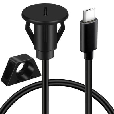 USB3.0 Verlängerungskabel für Auto-Armaturenbretter Bündiger Montageadapterkabel USB Stecker/Buchse Anschlüsse für Handy Tablet