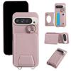 Crossbody Cards Solt Leather Wallet Mirror Ring Holder Case Google Pixel 9 Pro XL 8 8Pro 8A 7 6 7A 6A Long Lanyard Cute Cover
