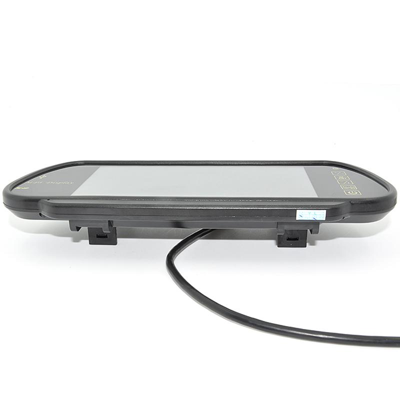 Car CCD Monitor 7" Color TFT LCD Car Rearview Mirror Monitor SD USB MP5 FM Transmitter Camera