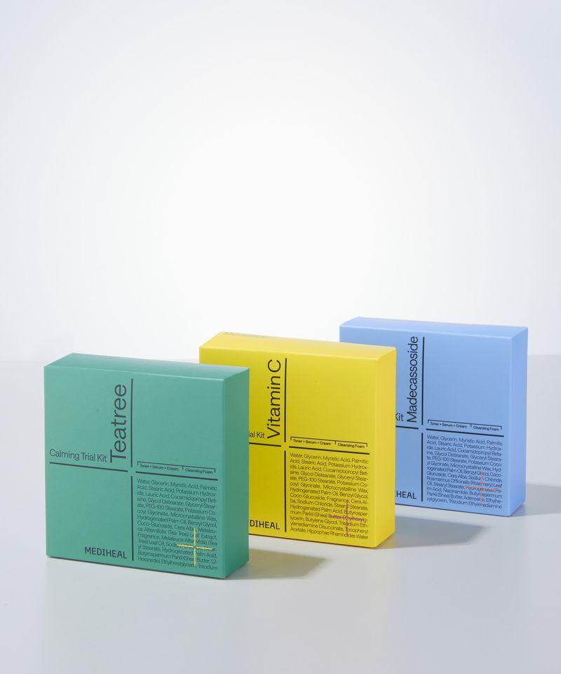 Tea Tree/Madecassoside/Vitamin Travel Kit 3-Piece Set (Cleansing Foam + Toner + Serum + Cream) Tea Tree (Soothing)