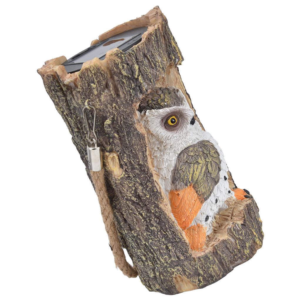 Owl Solar Light IP67 Waterproof High Simulation Eco Friendly Energy Saving Durable Resin Solar Hanging Lights