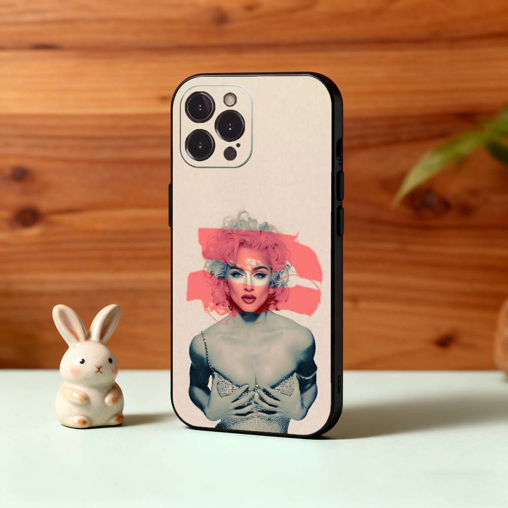 Singer M-Madonna Phone Case For iPhone17,16,15,14,13,12,Plus,Pro Max, 5G Others Soft Black Cover
