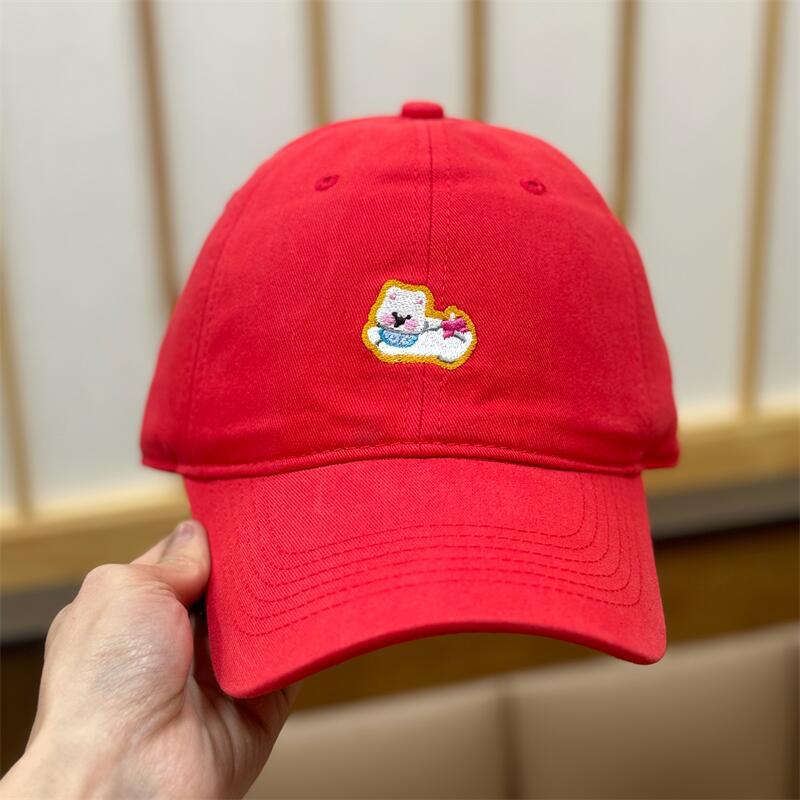 Spring And Summer Retro Japanese Cartoon Cartoon Puppy Cap Sun Protection Sunshade Face Small Baseball Cap Female