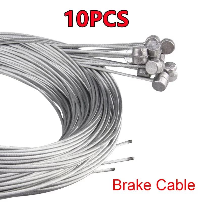 10 2M Mountain Bike Brake Line Bicycle Speed Line Fixed Gear Shifter Gear Brake Cable Set Core Inner Wire Road Bike