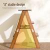 Bamboo Foldable 3-Step Ladder Stool