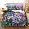 3D Duvet Cover King Size Anime Bedding Set Ric-K And Mort-Y Duvet Sets Soft Breathable Poly Cotton Quilt Cover With Pillowcases
