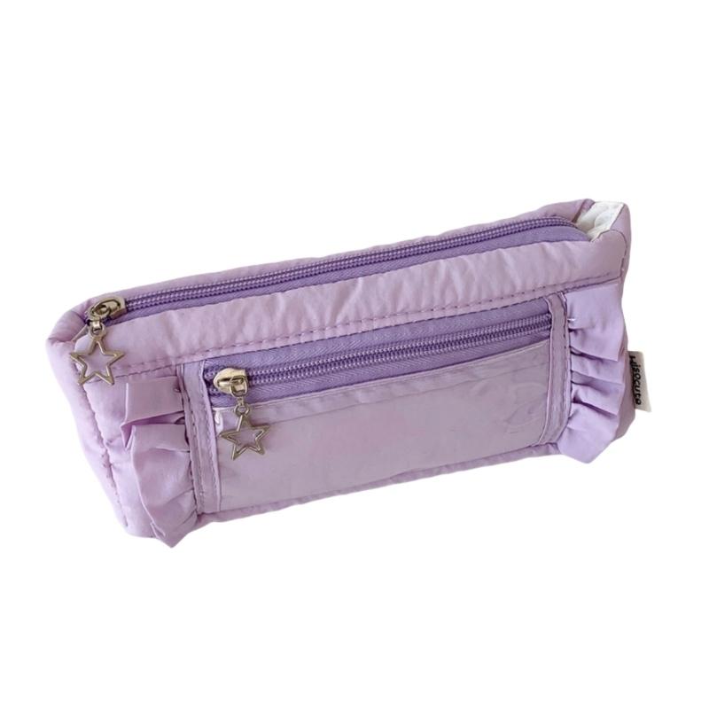 Pencil Pouches Makeup Bag School Office Stationeries Supply Bag Pen Box Pencil Case For Kids Students Desktop Organizers