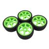 4pcs 1Celsius7 1Celsius8 RC   Car Tires Wheel Rims Sturdy Plastic Fashionable 17mm RC   Racing Tyres Replacement for