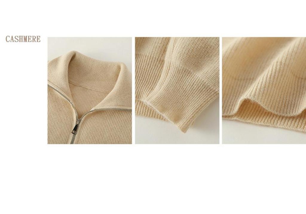 Women's 100% Pure Wool Lapel Pullover - Autumn/Winter 2024 Collection, Loose Fit, Half-High Neck, Versatile, Slimming Knit Sweater.