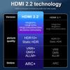 16K 60HZ 8K 120HZ 240HZ HDMI 2.2 Cable For TV Box PC PS5 Switch 1M 2M 3M 5M Long 50CM Short Video Wire 96Gbps High Speed HDR 10