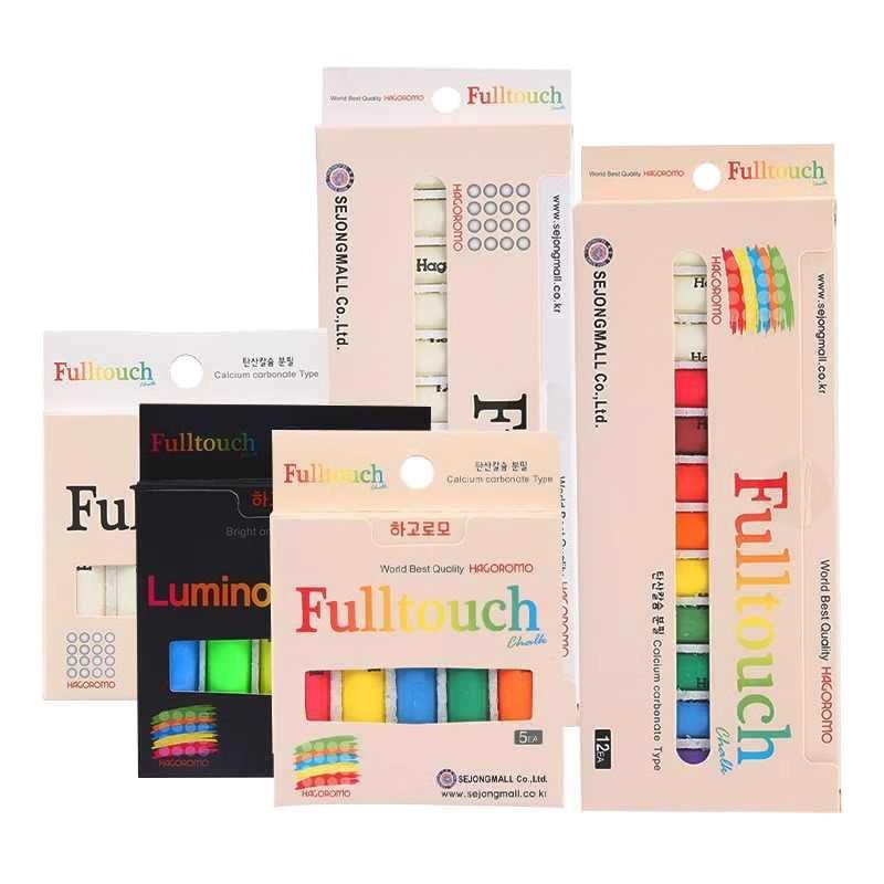 Feather Robe Dustless Chalk Set: White & Red Chalk with Anti-Stain Holder for Teacher and Children Use