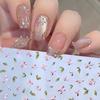 2Pcs Bronzing Flower Leaf Nail Stickers 3D Self-Adhesive Flower Nail Decals Floral Nail Designs Petal Leaves Nail Supplies