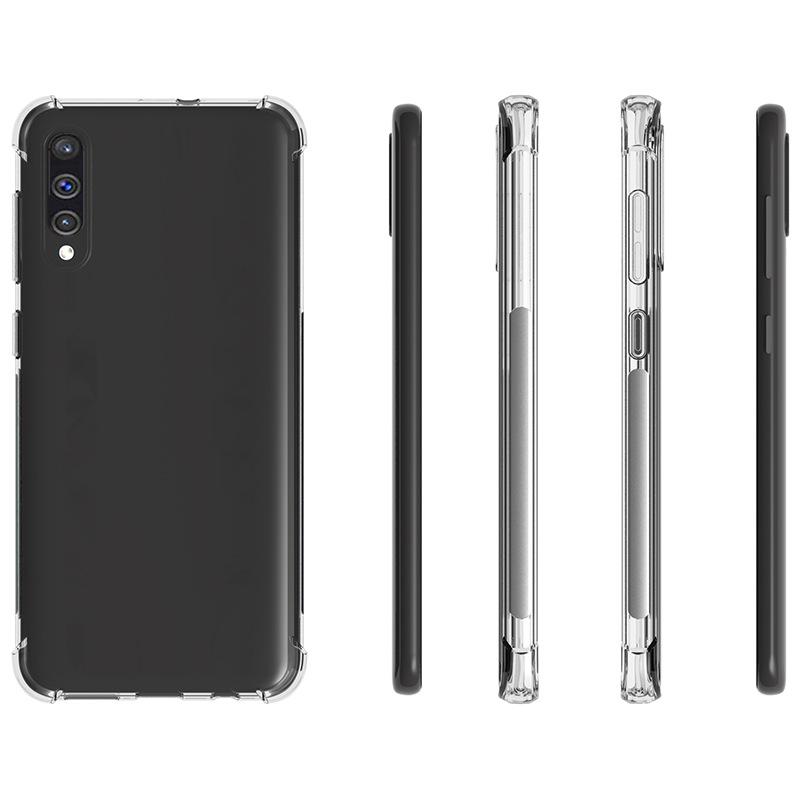 Plain For Samsung A50 Thick Shockproof Clear Silicone Phone Case for Samsung A50 Transparent Cover