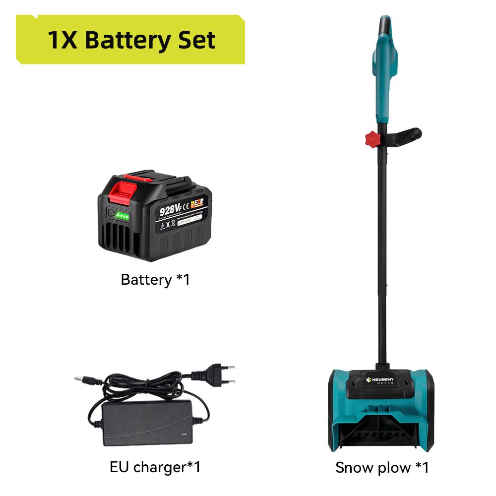 Newbeny Elektrisk Sammenleggbar Snøplog Trådløs Oppladbar Elektrisk Snøfreser Gårdsplass Gate For Makita 18V-21V Batteri