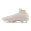 Tekela V4 Vârf Rotund cu Șireturi FG (Știft lung din cauciuc) Ghete de Fotbal cu Iarbă Artificială Unisex Ghete de Fotbal Albe ST1FWW4