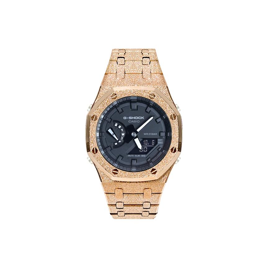 Casio Men Liquid Crystal/Analog Dual Display Series Black Watch GA-2100-7A-
