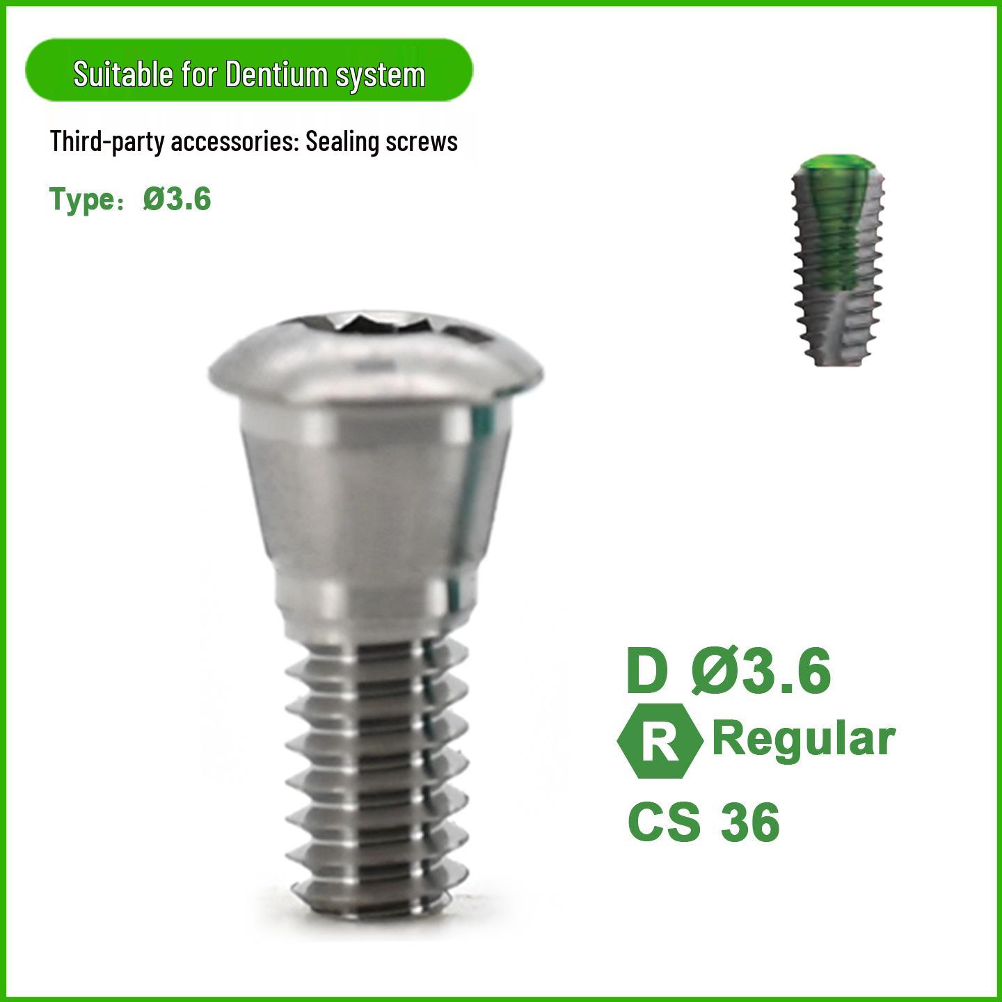 Dentium Closed Screw Titanium Implant Abutment & Impression Transfer Post