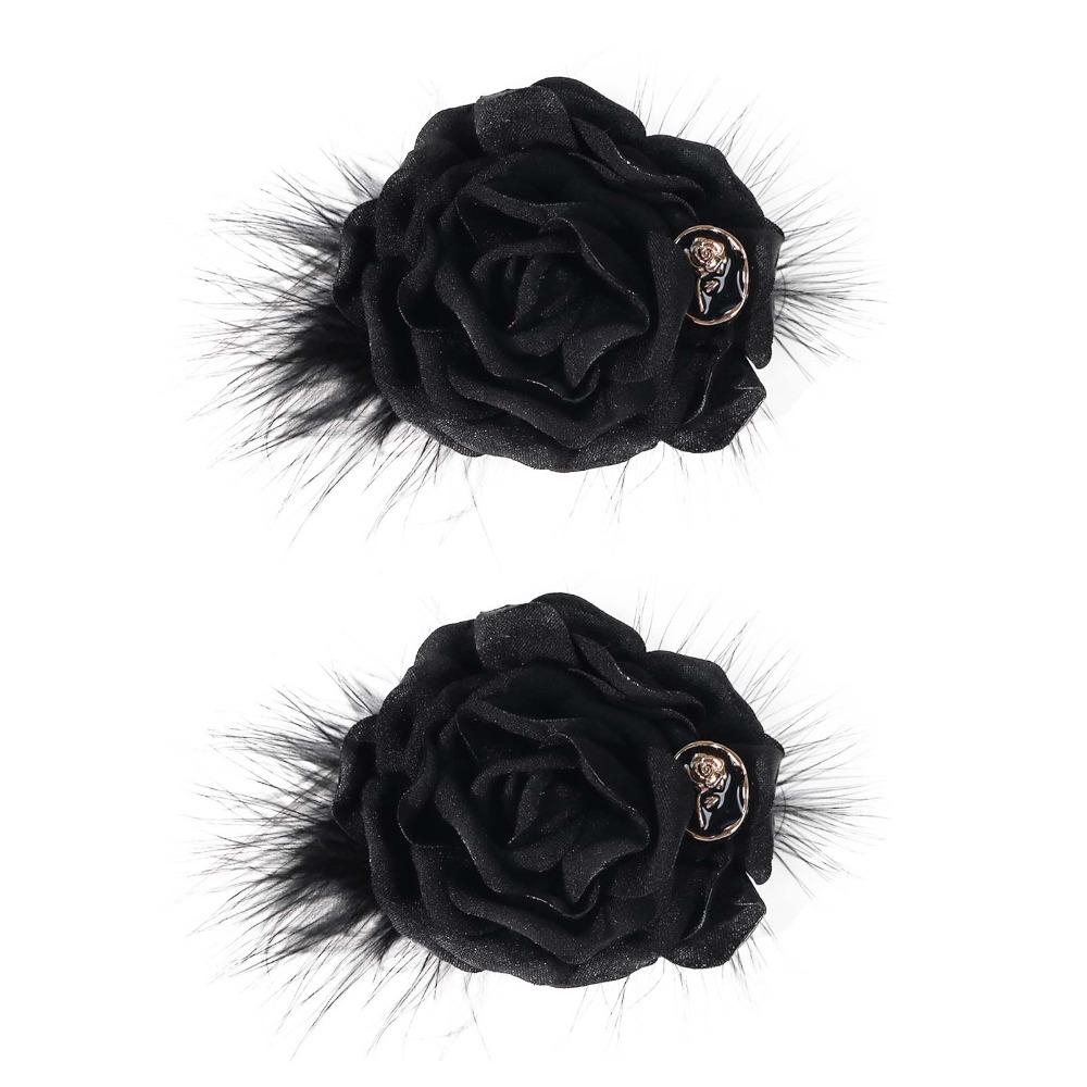 

2 шт. Брошь-аксессуар с цветами, перо, сделай сам, тканевая нашивка, многоцелевая заколка для волос, аксессуары, похороны 2pcs