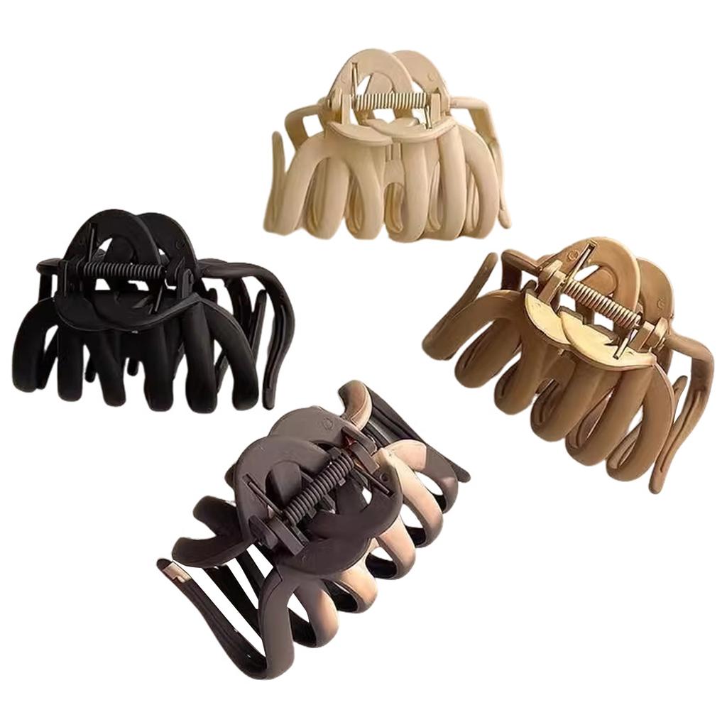 Women's Large Hair Claw Clips Solid Color Non-Slip Unbreakable Hair Clips for Stylish Hair Accessories