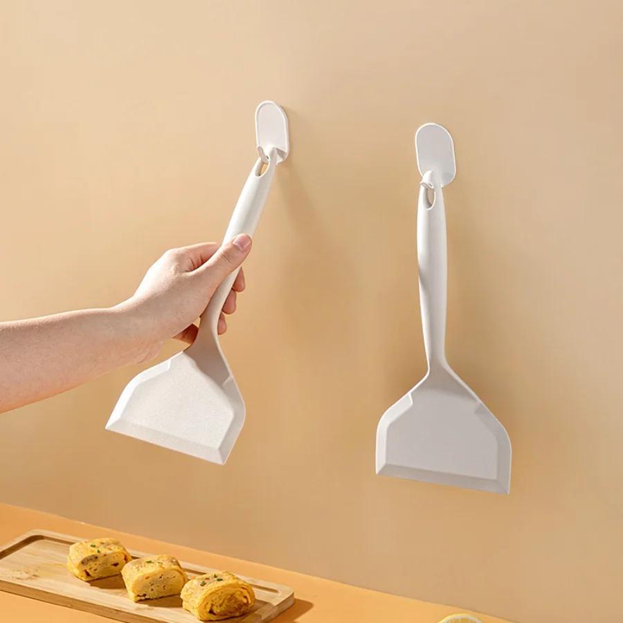 1pc Silicone Heat Resistant Spatula Household Food Grade Non-stick Frying Pan Sushi Steak Fish Pancake Baking Scoop Kitchen Tool