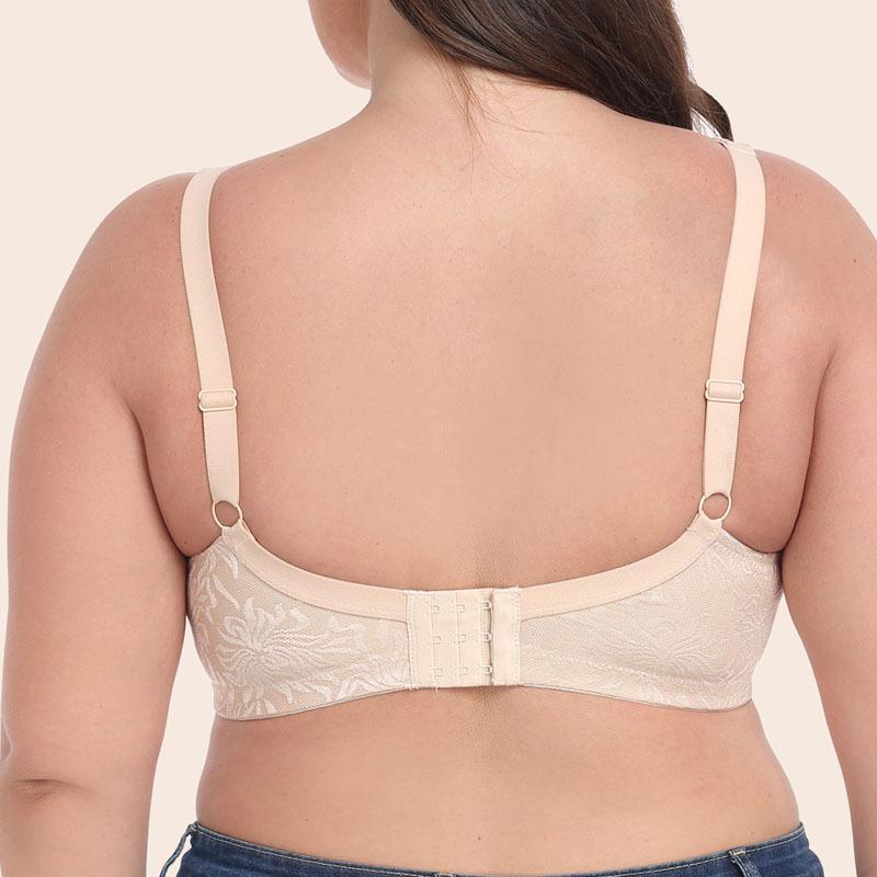 Evropská a americká vyšívaná plná podprsenka plus size ultratenká bez kostic spodní prádlo