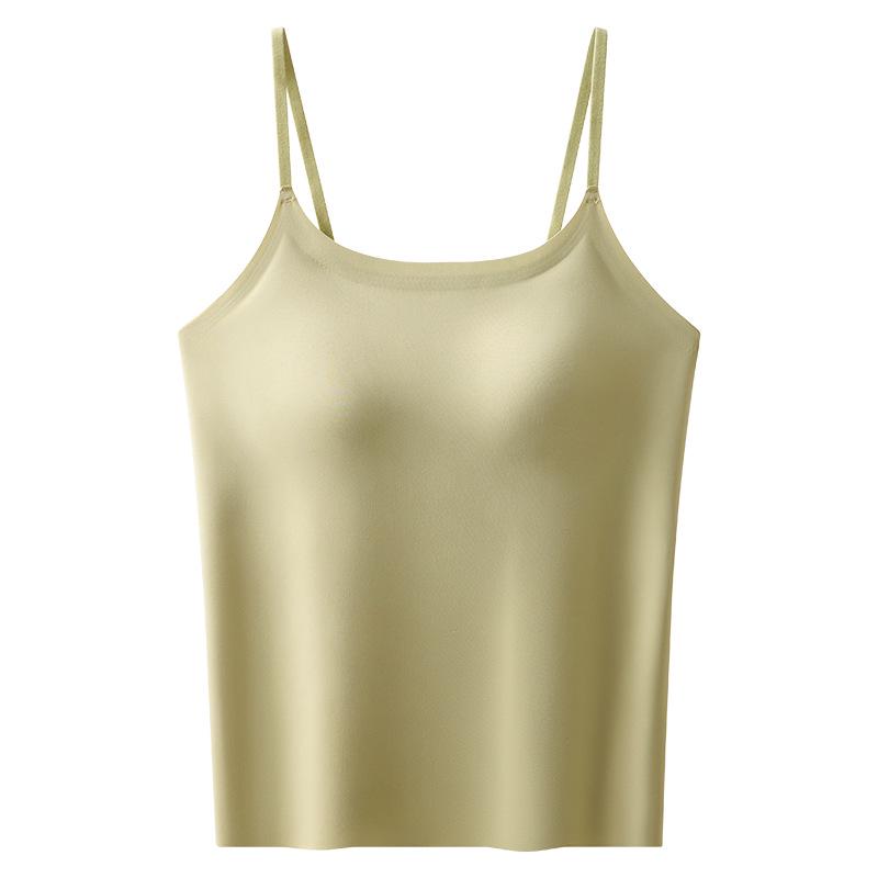 

Жіночий безшовний камзол Ice Silk з підкладками на грудях - регульований, без бюстгальтера, красивий дизайн спини для літа. XL