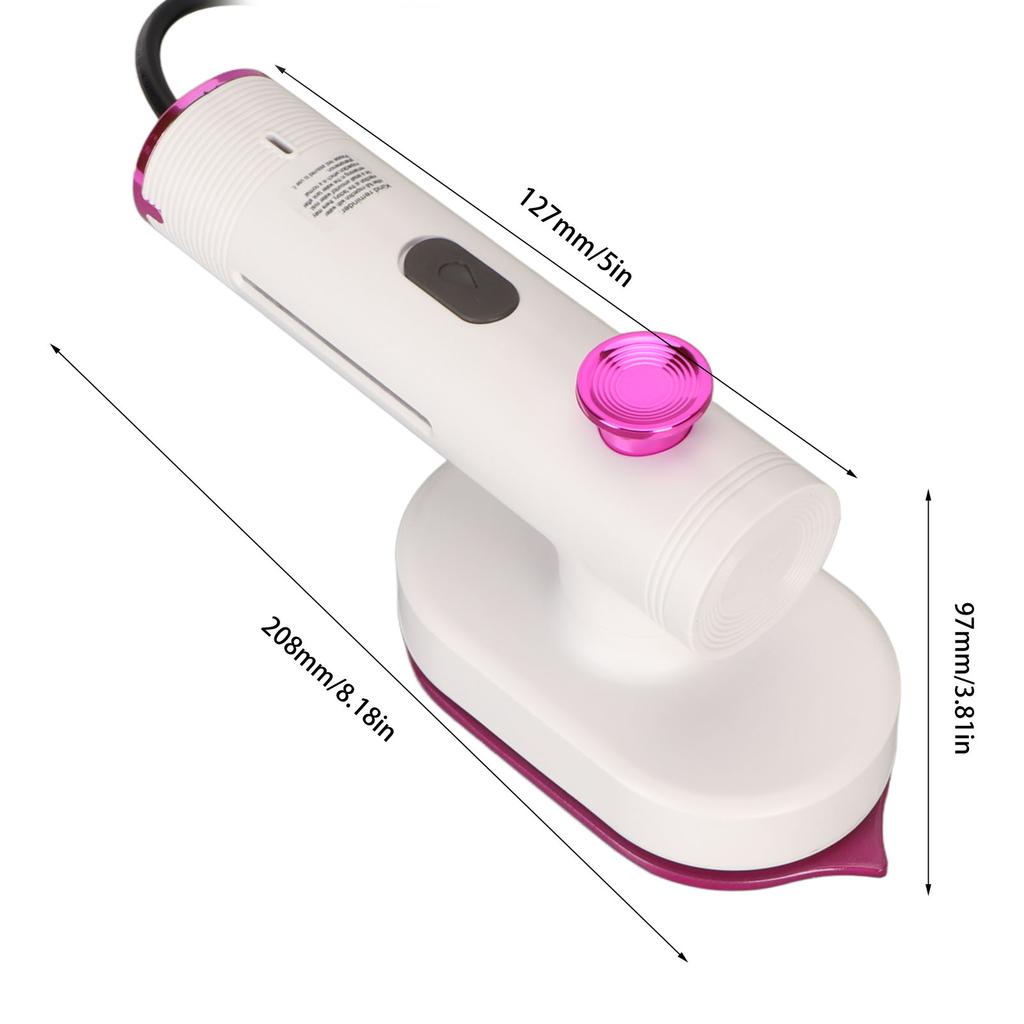 Handheld Ironing Machine Foldable Dry and Wet Dual Use Compact Portable Travel Hand Clothes Steam Iron for Home Business