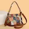 Všestranná retro patchworková kabelka přes rameno - Stylová, luxusní a módní crossbody kabelka