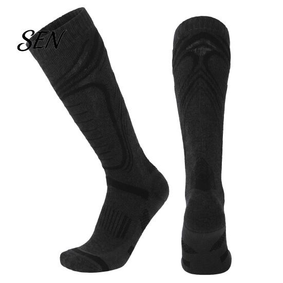 Thermal Ski Socks Soft Cotton for Men, Thickened Snowboard Socks, Breathable Non Slip Daily Moisture Wicking Athletic Outdoor Sports and Wear