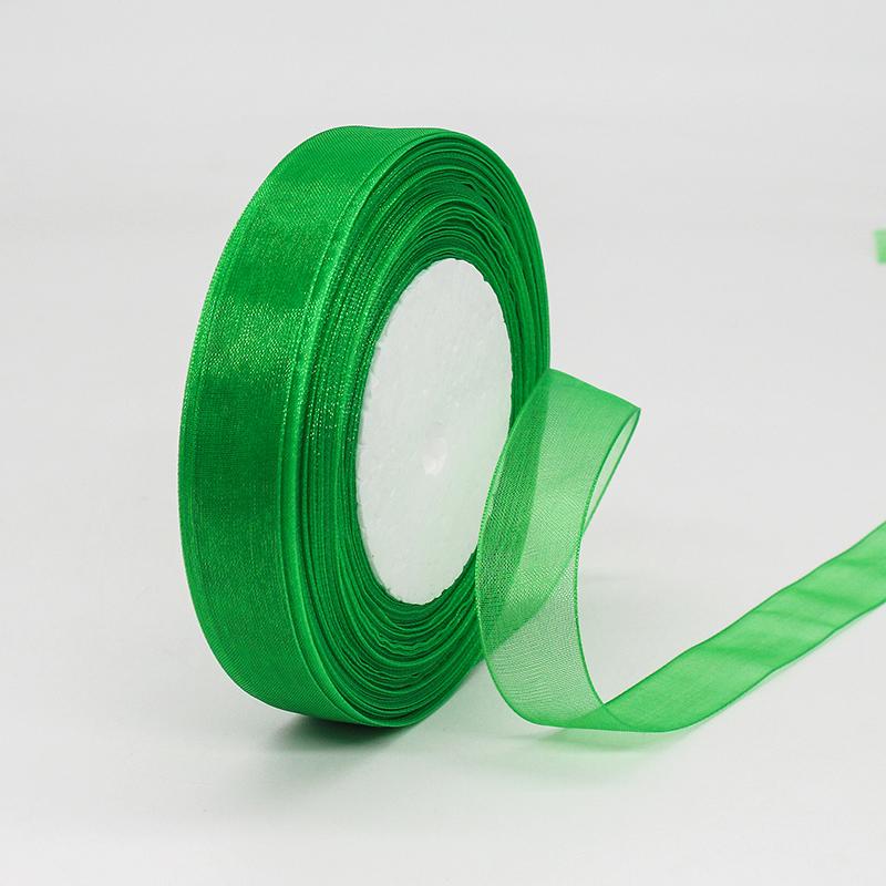 Factory 20 mm Gift Ribbons Nylon Organza Ribbons Roll for Wrapping