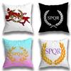 Retro Spqr Roman Empire Pillowcase Casual Style Decoration, Suitable for Home Decoration (excluding Pillow Core)