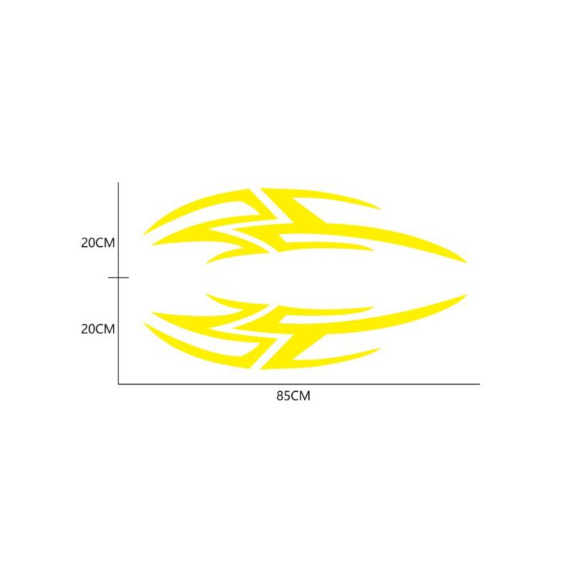 1 Pair Car Hood Bonnet Stickers Racing Styling Sport Stripes Auto Engine Cover Decor Vinyl Decals