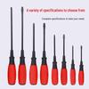 3-Inch Phillips Flathead Magnetic Screwdriver with Red Grenade Handle