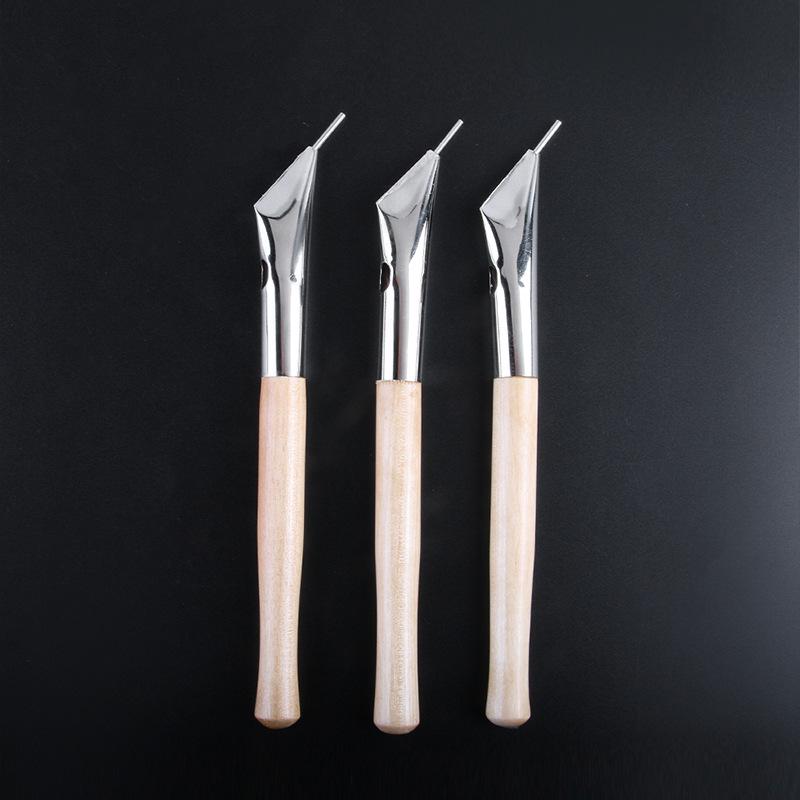 Handmade Batik Art Supplies: 3-Piece DIY Set with Wooden and Metal Pottery Tools