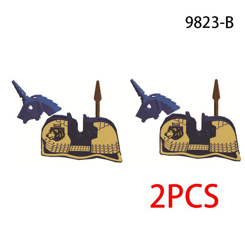 Skeleton Soldier Army King Knight Undead Horse Warrior Bricks Building Block Ringwraith Saddle Roman Soldiers Sword Waffen Toys