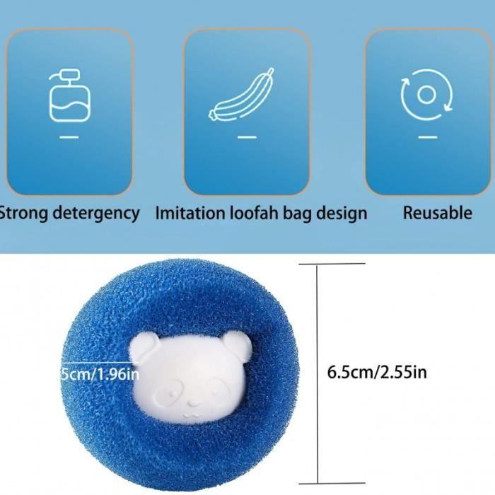 Anti-Lint Ball - OTHERWISE - 8 Pieces - Reusable - Blue - For Washing Machine