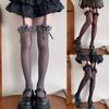 Fishnet Lace Thigh High Stockings For Women Comfortable Cotton Stretchable Socks Elegant Pantyhose Fashion Legwear